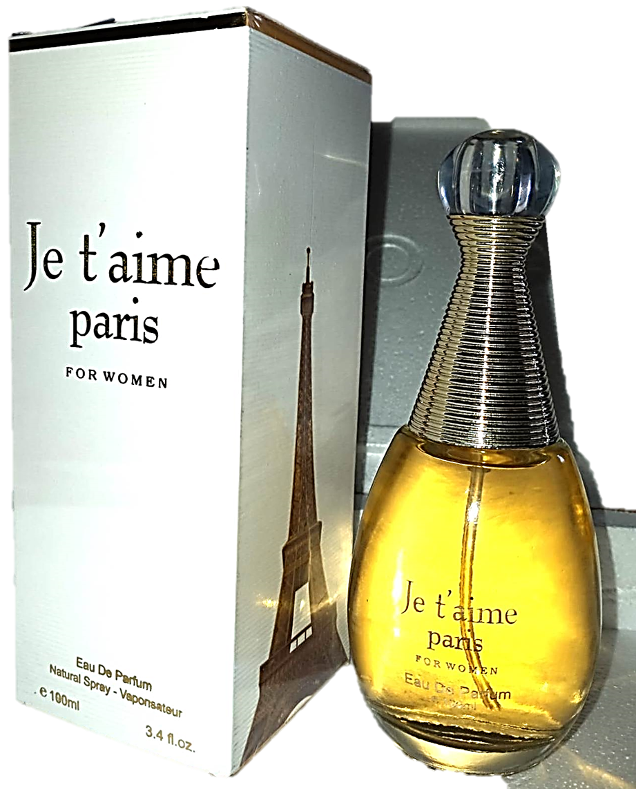 Je t’aime Paris perfume box and bottle